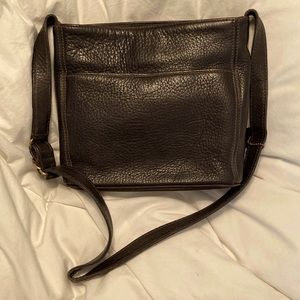 Coach Brown Leather Vintage Crossbody with Bonus matching wallet